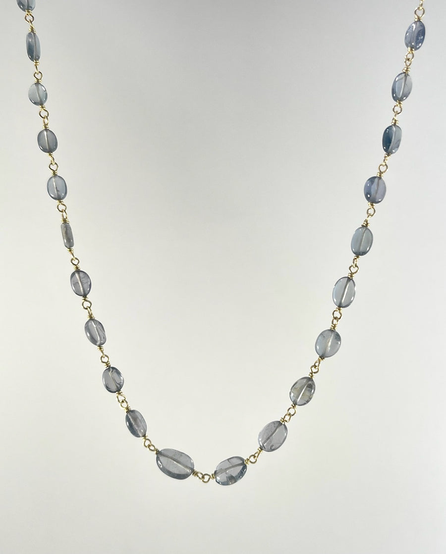 Grey Spinel Pebble Necklace