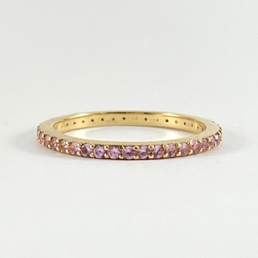Pastel Pink Sapphire Eternity Ring