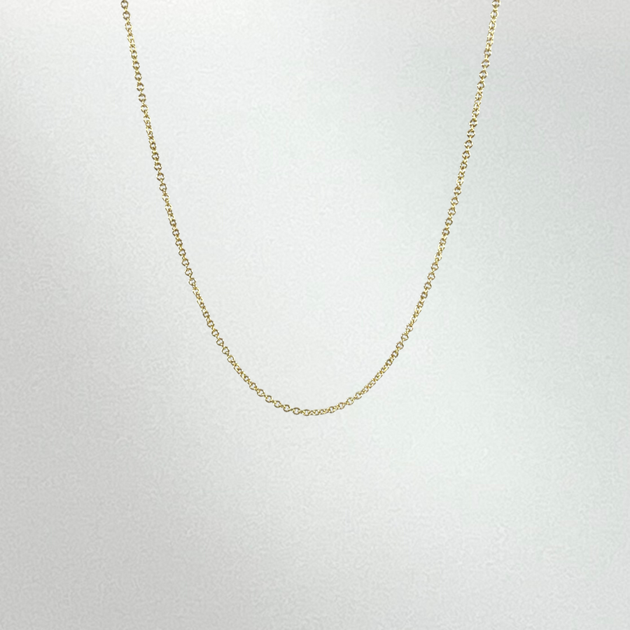 18k Gold Cable Chain 1.5mm